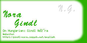 nora gindl business card